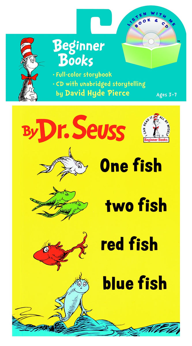 One Fish, Two Fish, Red Fish, Blue Fish Book & CD - MakoStars Store | English Books and Study Materials