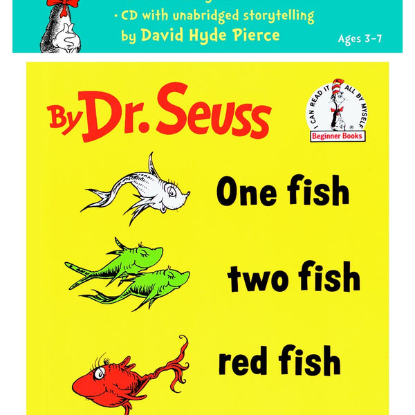 One Fish, Two Fish, Red Fish, Blue Fish Book & CD - MakoStars Store | English Books and Study Materials