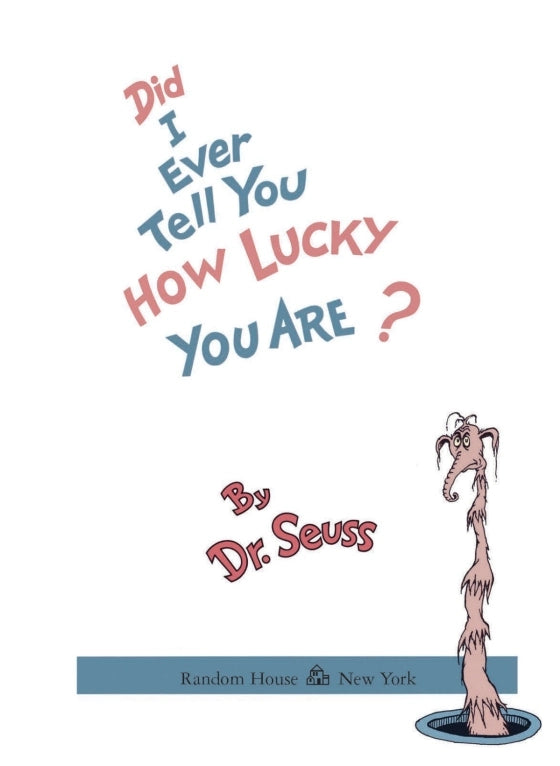 Dr. Seuss's Did I Ever Tell You How Lucky You Are? - MakoStars Store | English Books and Study Materials