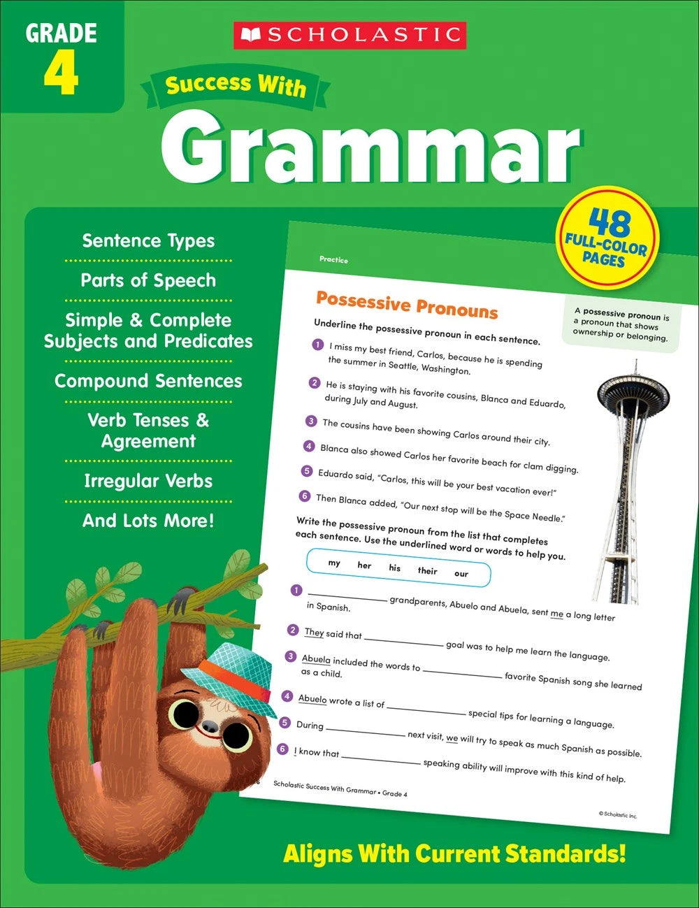 Scholastic Success with Grammar Grade 4 Workbook - MakoStars Online Store