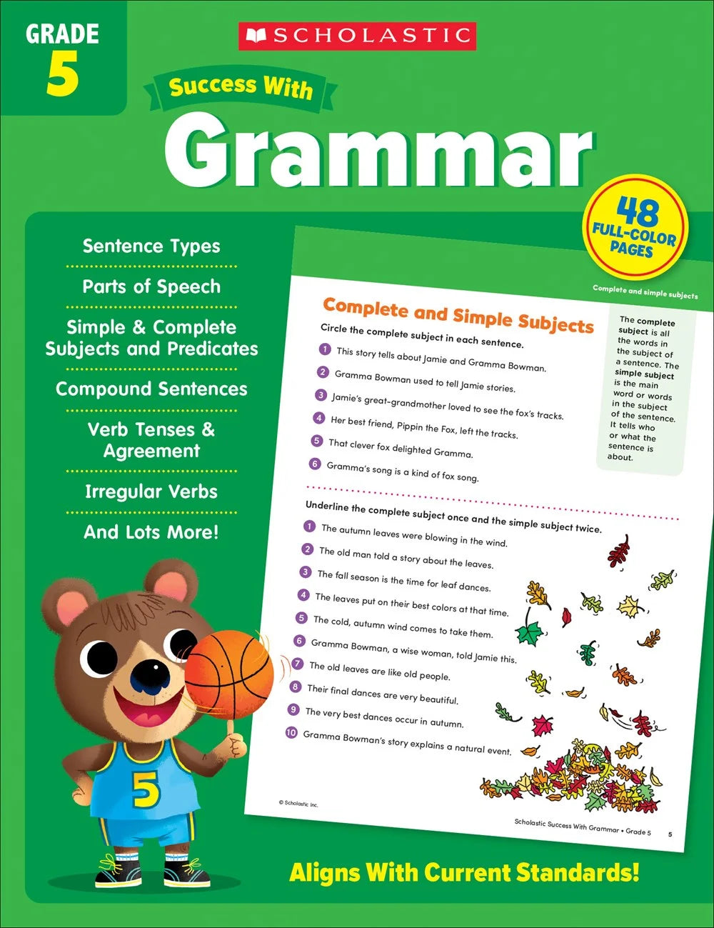Scholastic Success with Grammar Grade 5 Workbook - MakoStars Online Store