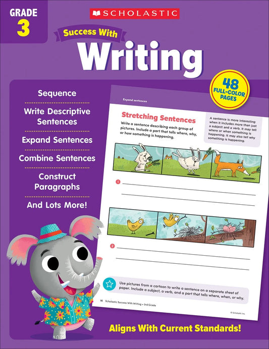 Scholastic Success with Writing Grade 3 Workbook - MakoStars Online Store
