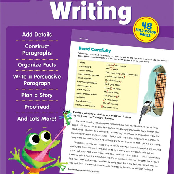 Scholastic Success with Writing Grade 5 Workbook - MakoStars Online Store
