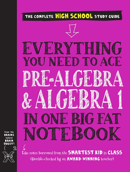 Everything You Need to Ace Pre-Algebra and Algebra I in One Big Fat Notebook - MakoStars Online Store