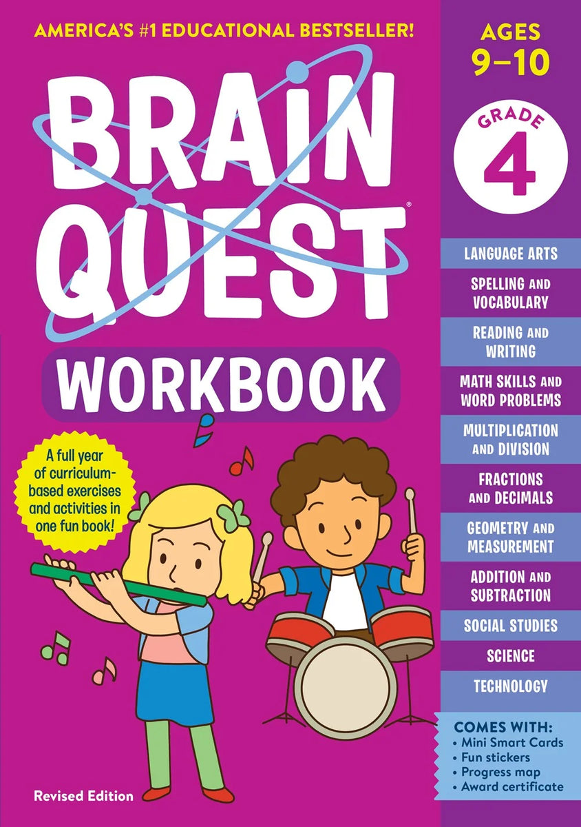 Brain Quest Workbook: 4th Grade Revised Edition - MakoStars Online Store