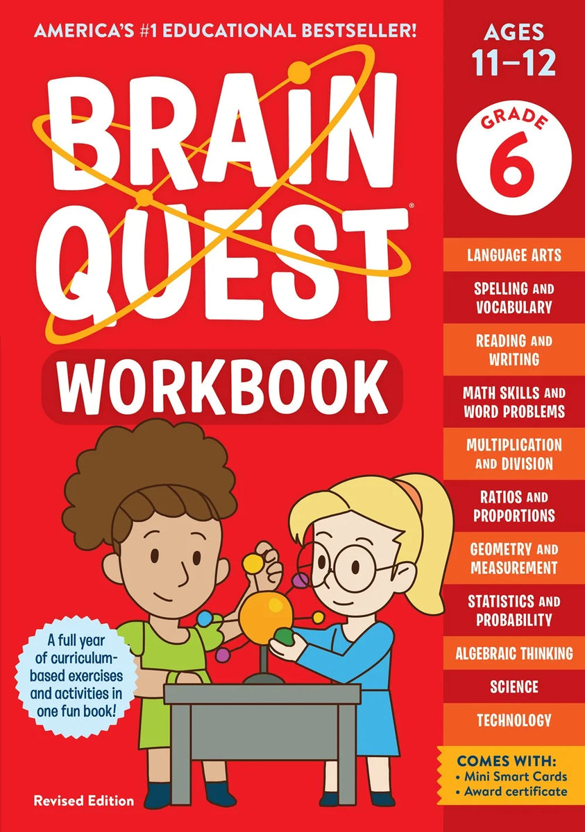 Brain Quest Workbook: 6th Grade Revised Edition - MakoStars Online Store
