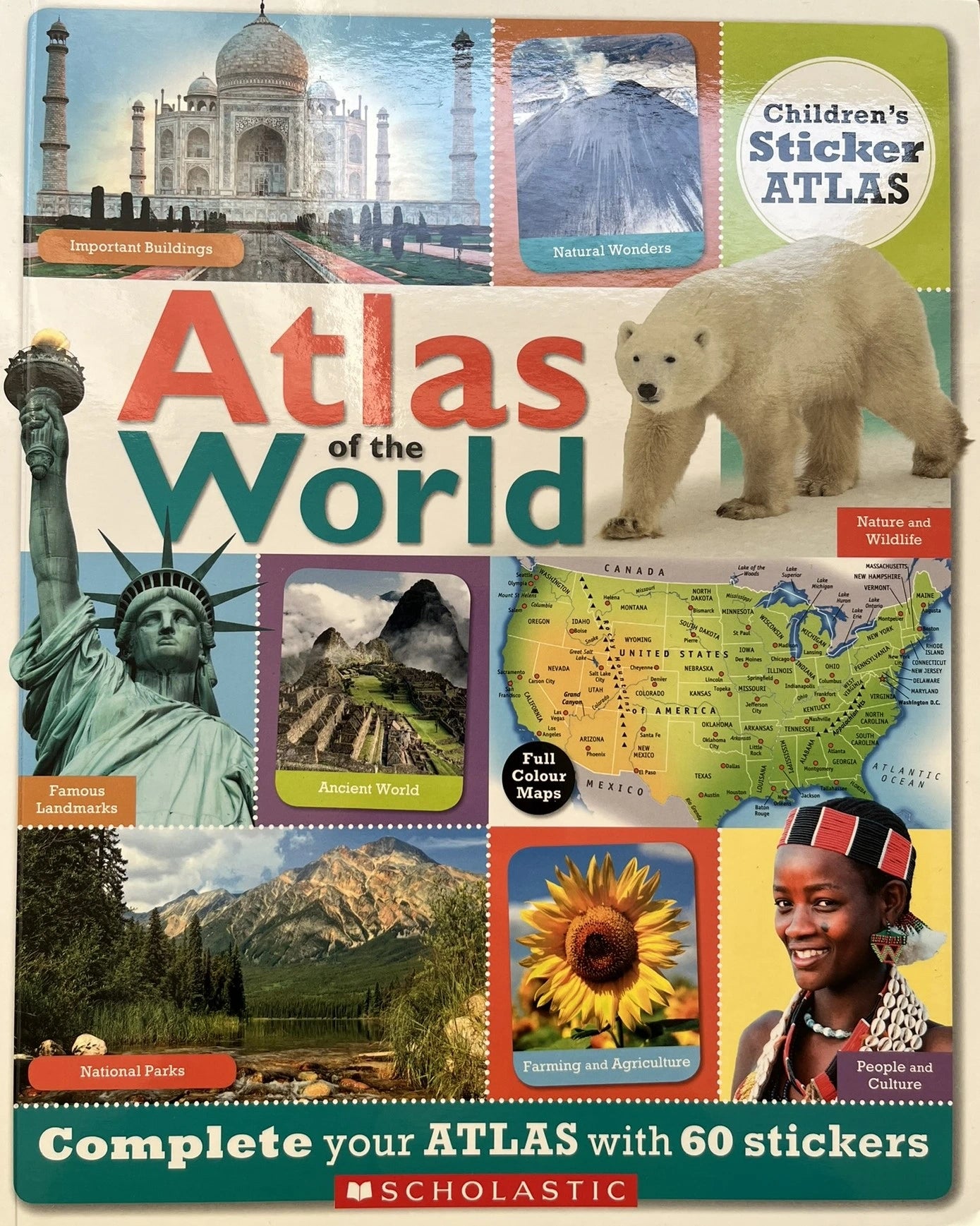 Atlas of the World Children's Sticker Book