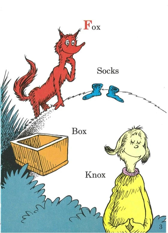 Dr. Seuss's Fox in Socks - MakoStars Store | English Books and Study Materials