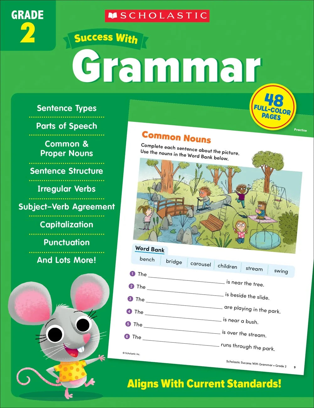 Scholastic Success with Grammar Grade 2 Workbook - MakoStars Store | English Books and Study Materials