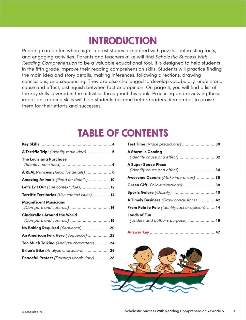 Scholastic Success with Reading Comprehension Grade 5 Workbook - MakoStars Store | English Books and Study Materials