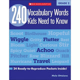 240 Vocabulary Words Kids Need to Know: Grade 2 - MakoStars Online Store