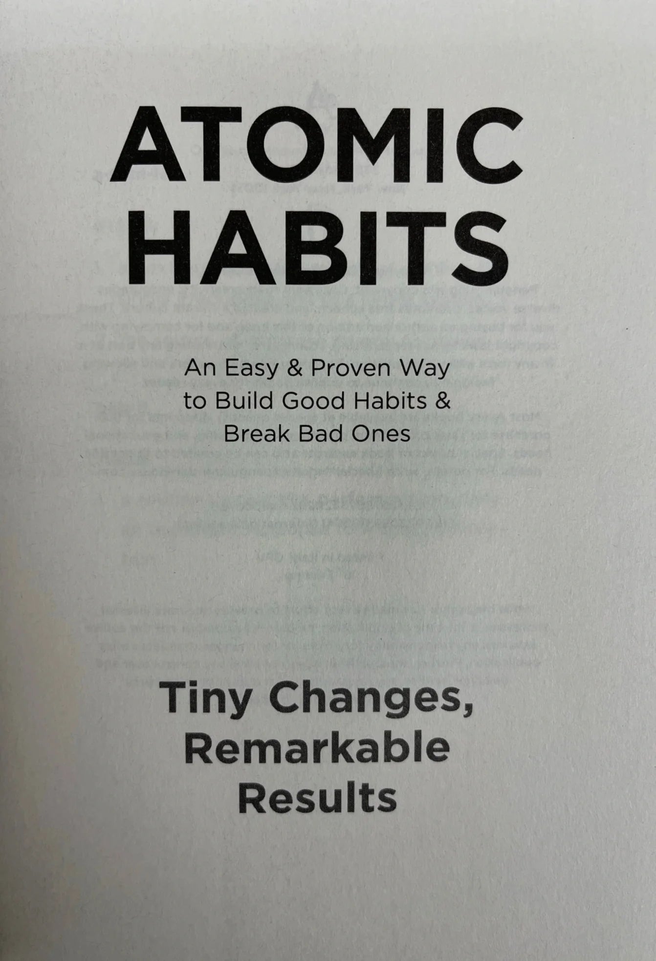 Atomic Habits An Easy & Proven Way to Build Good Habits