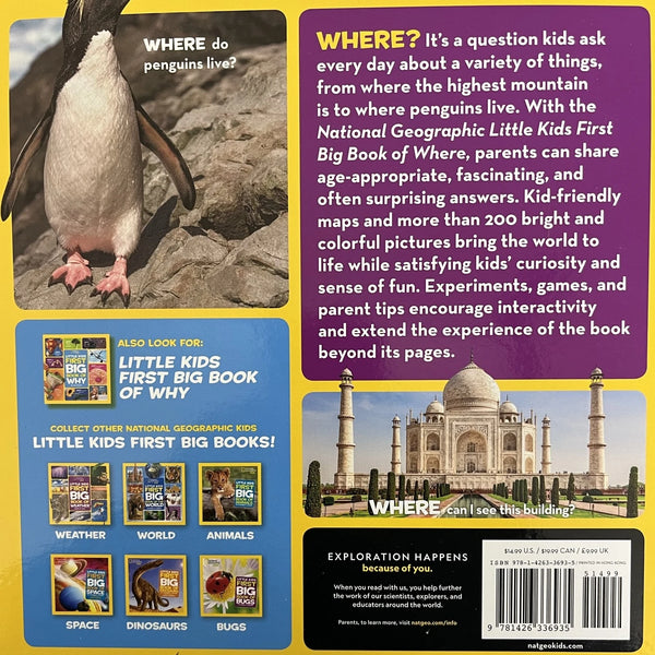 National Geographic Little Kids First Big Book of Where - MakoStars Online Store