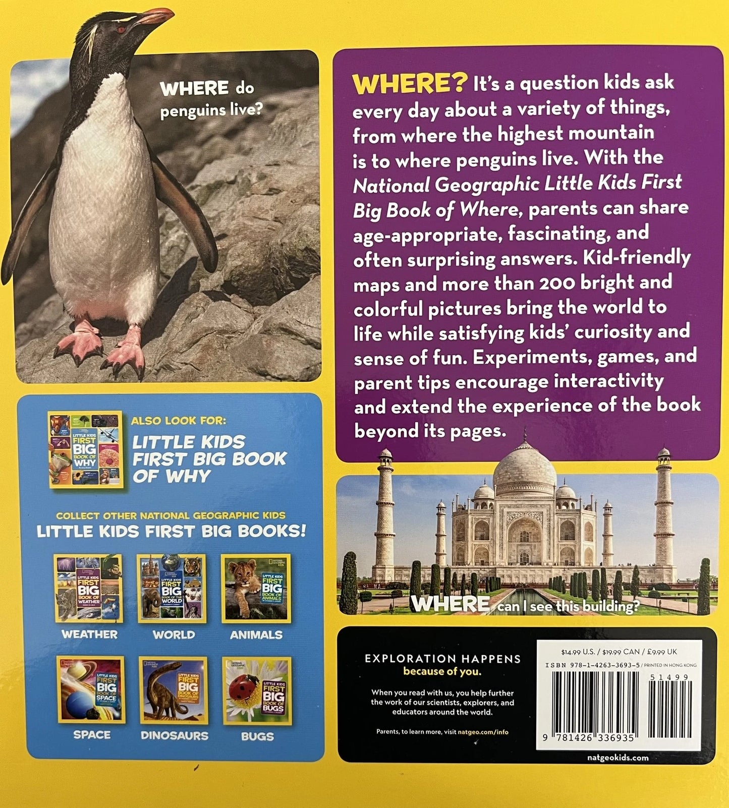 National Geographic Little Kids First Big Book of Where - MakoStars Online Store