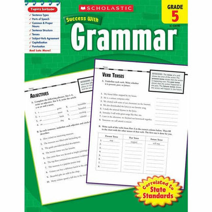 Scholastic Success With Grammar: Grade 5 Workbook - MakoStars Online Store