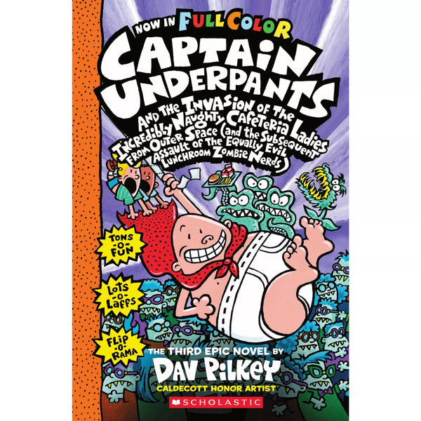 Captain Underpants And The Invasion Of The Incredibly Naughty Cafeteria Ladies From Outer Space: Color Edition (Captain Underpants #3) - MakoStars Online Store