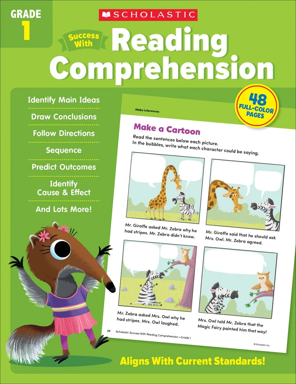 Scholastic Success with Reading Comprehension Grade 1 Workbook - MakoStars Online Store