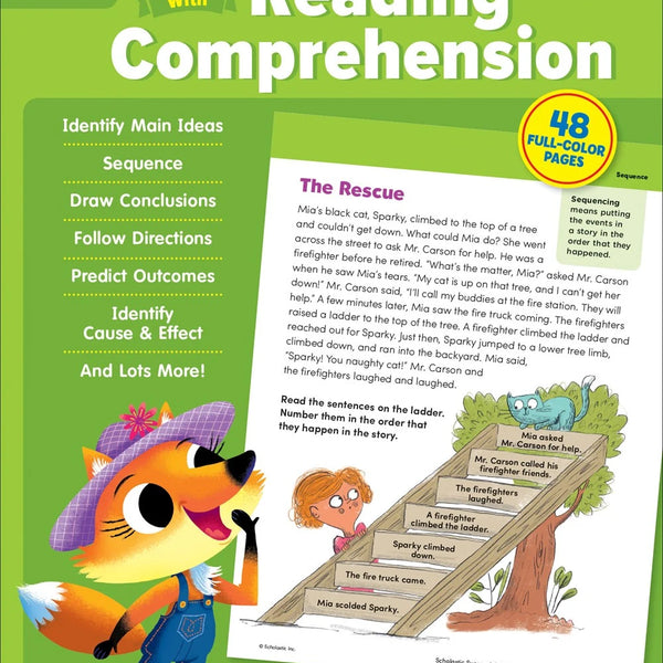 Scholastic Success With Reading Comprehension: Grade 2 Workbook - MakoStars Online Store
