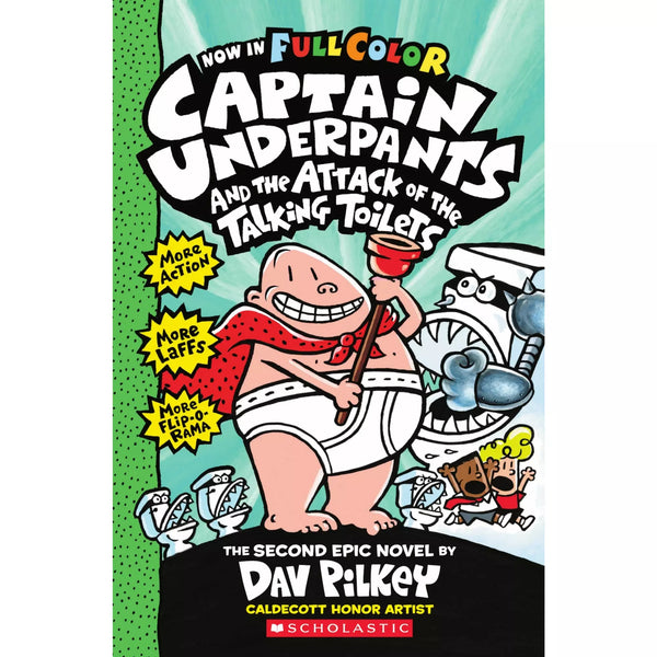 Captain Underpants And The Attack Of The Talking Toilets: Color Edition (Captain Underpants #2) - MakoStars Online Store